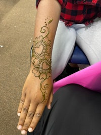 henna tattoo on a woman's hand